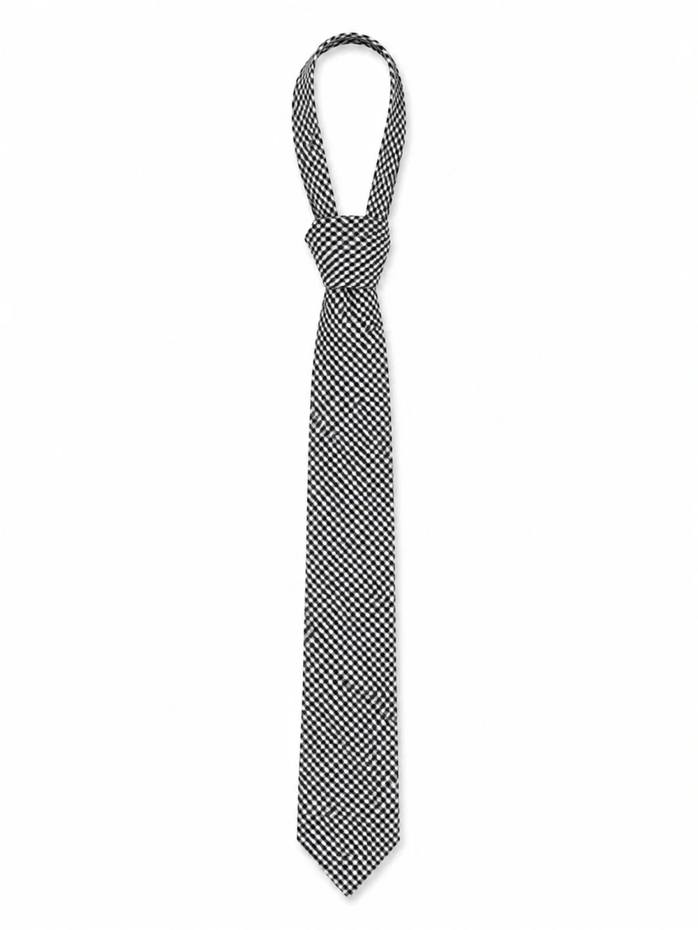 Lord & Taylor Black and White Checkered Kids Tie